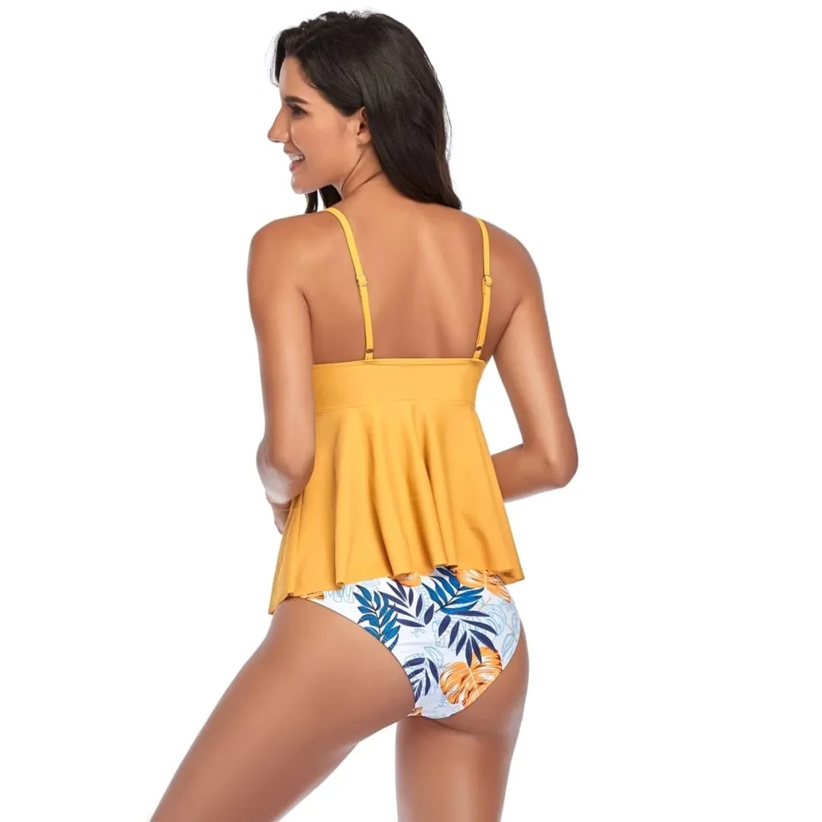 GENERICO - BIKINI AMARILLO TOP LARGO