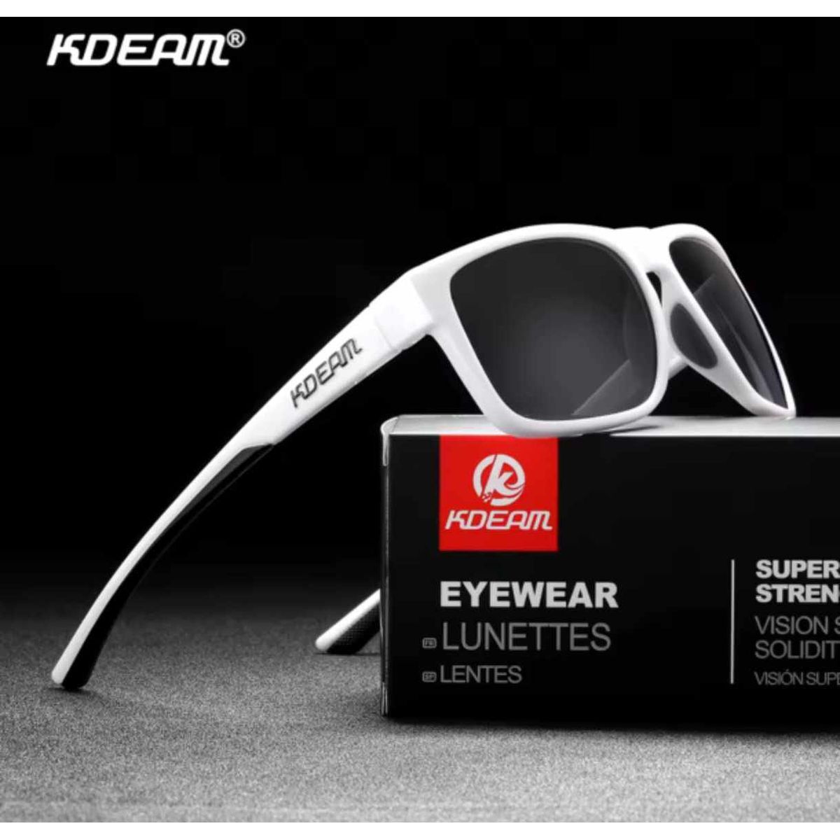 GENERICO - LENTES DE SOL - KDEAM - BLANCO