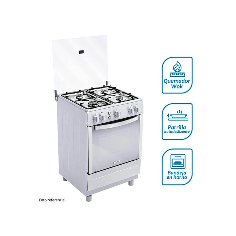 COLDEX - COCINA A GAS GLP COLDEX 4 HORNILLAS CX651 - FP120I14SC