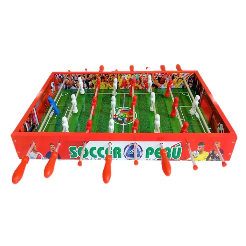 GENERICO - Fulbito de Mesa 5 en 1 con Ajedrez, Damas y Ludo