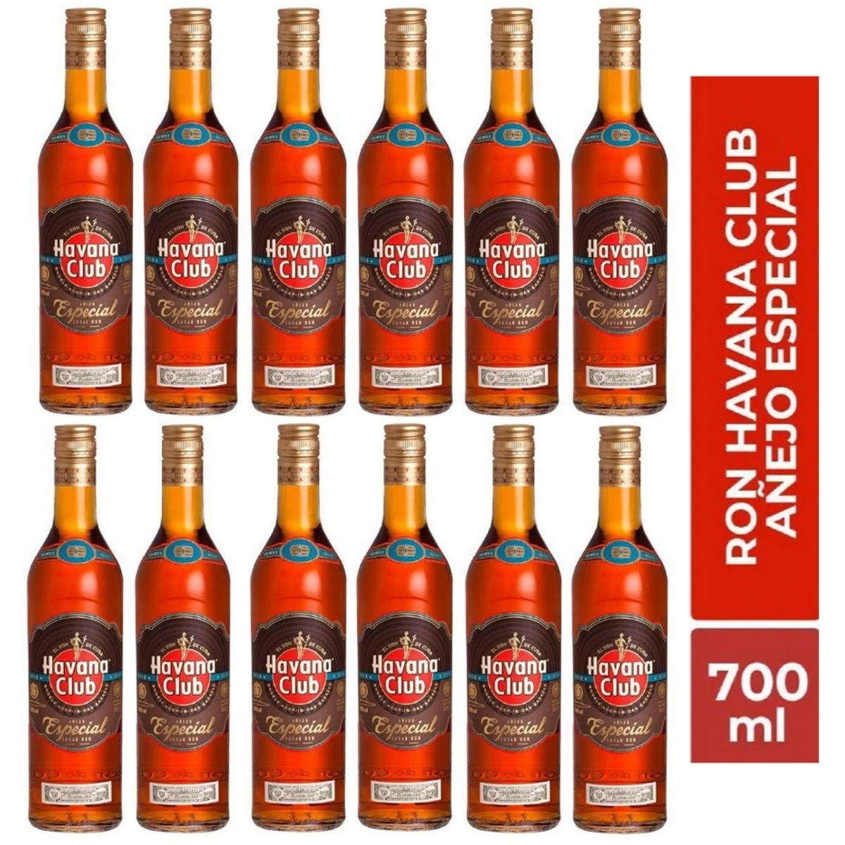 HAVANA CLUB - Ron Havana Club Añejo Especial 700 ML - 12 UND