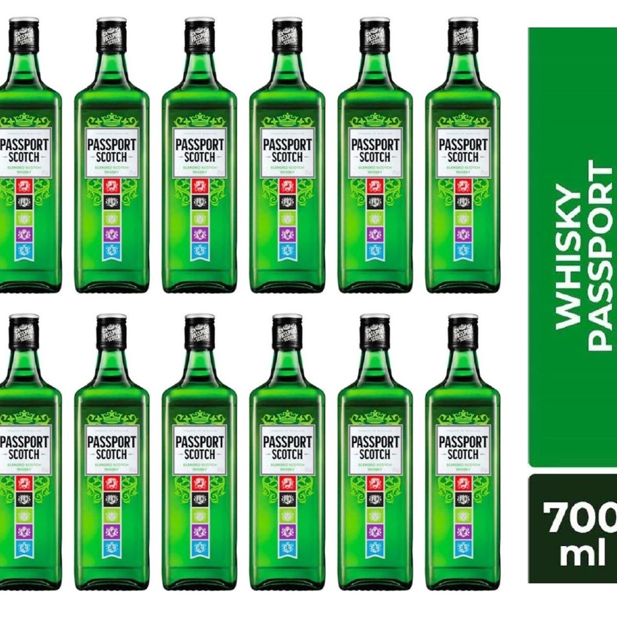 GENERICO - WHISKY PASSPORT SCOTH 700ML - 12 UND