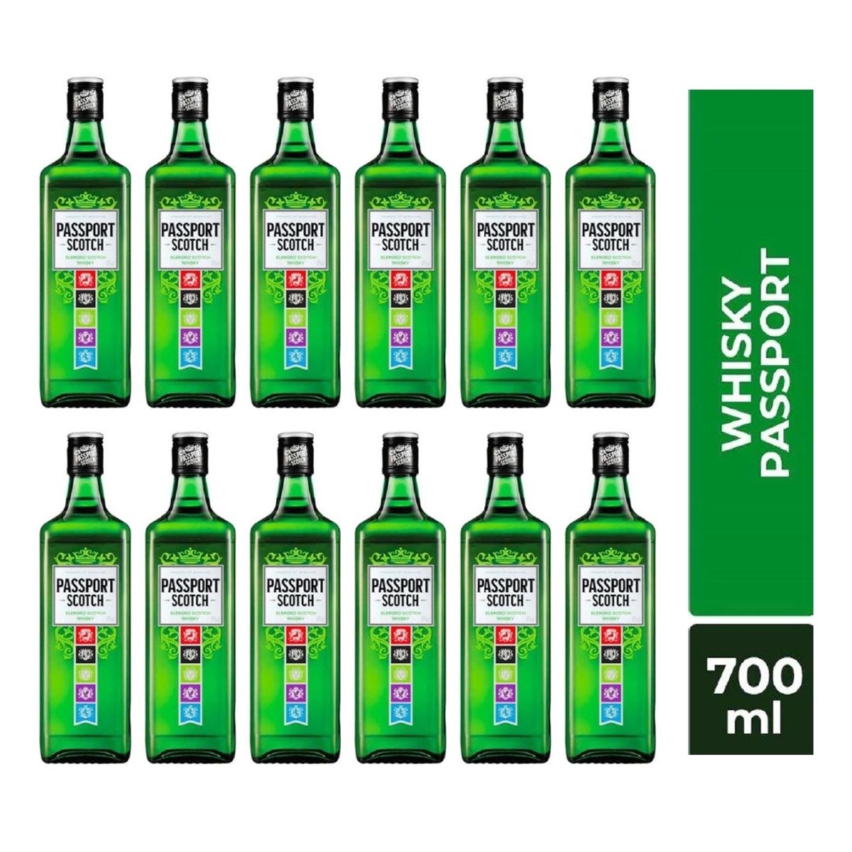 GENERICO - WHISKY PASSPORT SCOTH 700ML - 12 UND