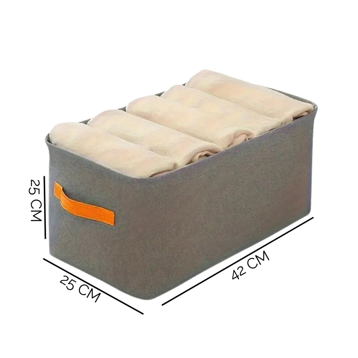 GENERICO - Caja de Almacenamiento x2 Para Armario Pantalones Jeans Camisas 42x28x25