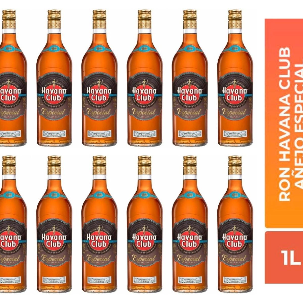 HAVANA CLUB - Ron Havana Club Añejo Especial 1L - 12 UND