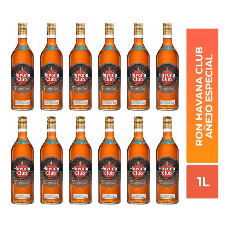 HAVANA CLUB - Ron Havana Club Añejo Especial 1L - 12 UND