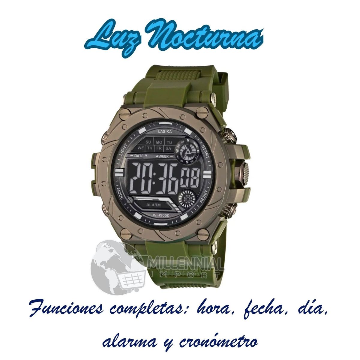 GENERICO - Reloj Digital para Hombre Estilo Sport