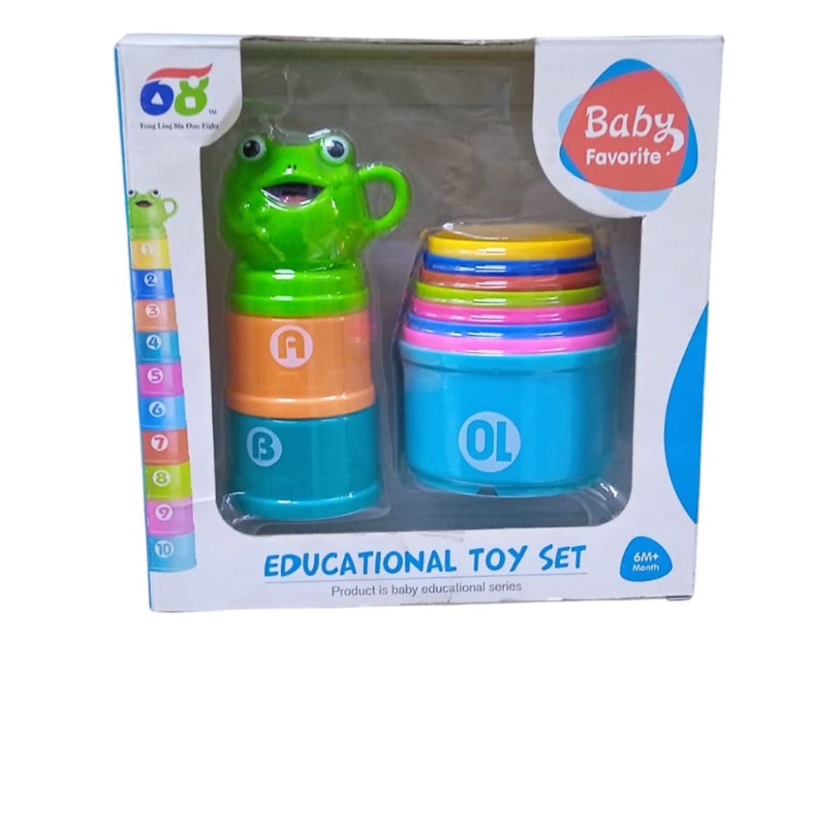 GENERICO - APRENDIZAJE PIRAMIDE TAZAS BAÑO NUMEROS LETRAS