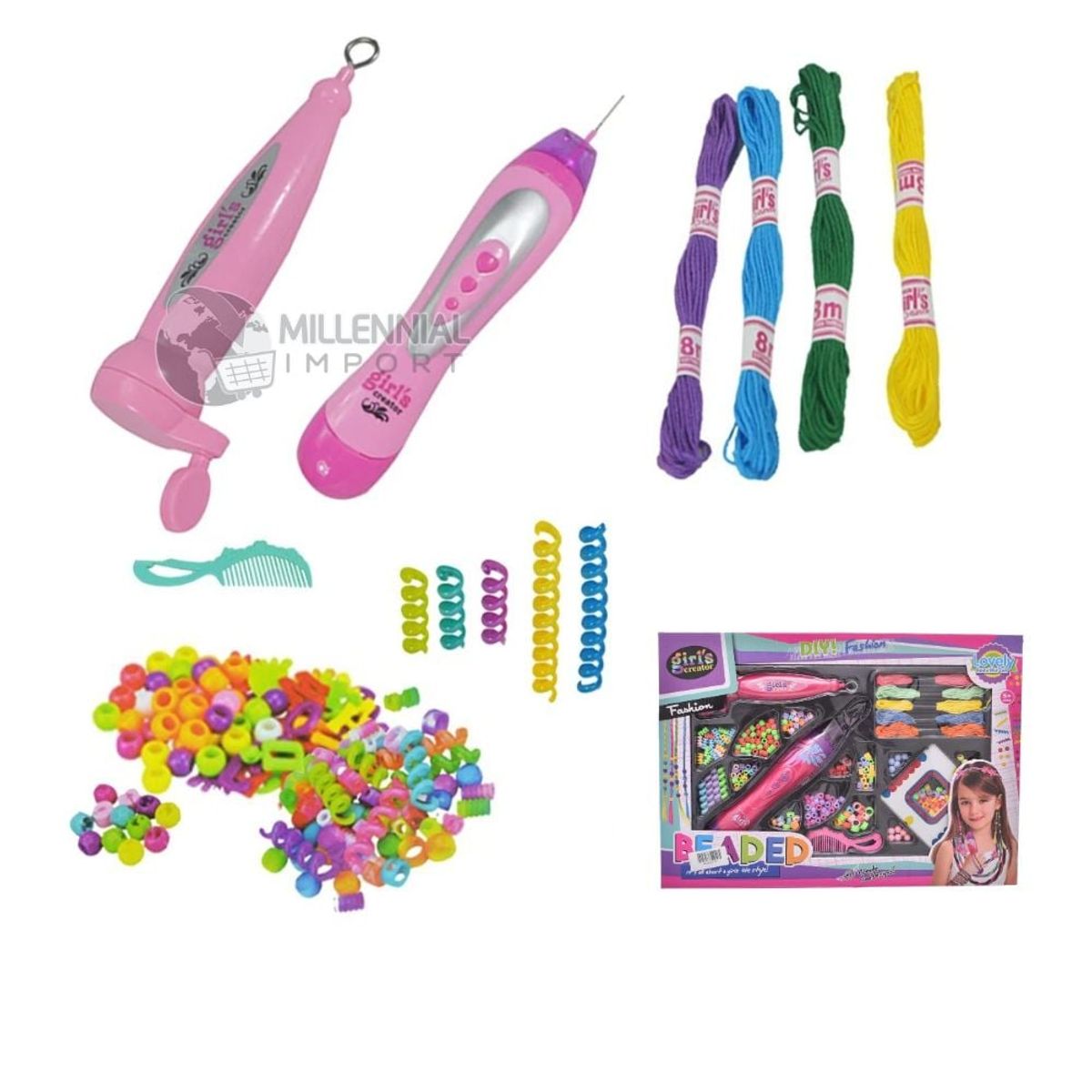 GENERICO - Juego de Trenzas Fáciles Dispositivo de Trenzado para Niñas