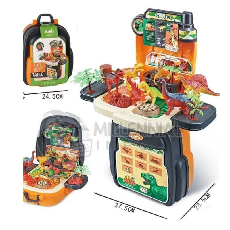 GENERICO - Mochila Set de Dinosaurios 4 en 1 Juguete Interactivo Niños