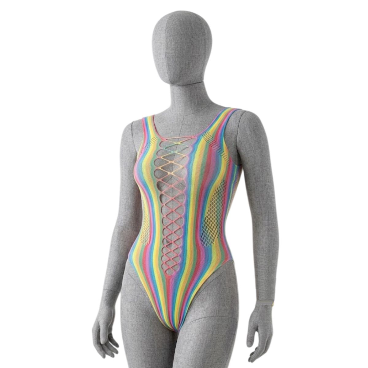 GENERICO - Sexy Malla Vestido Lencería Multicolor tipo body
