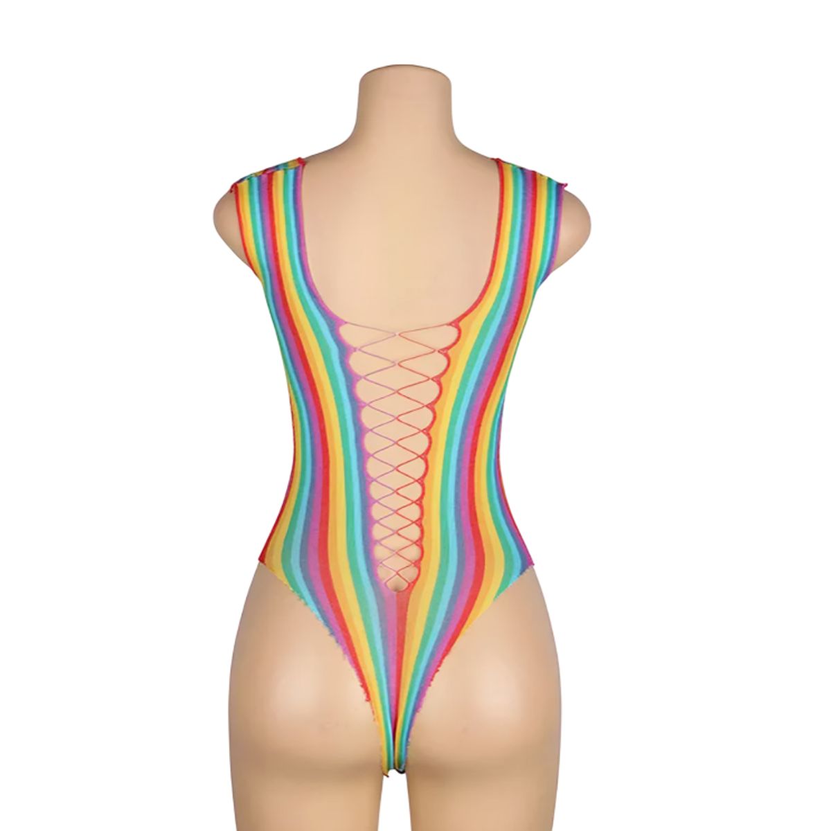 GENERICO - Sexy Malla Vestido Lencería Multicolor tipo body