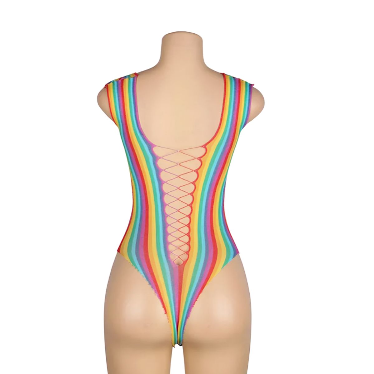 GENERICO - Sexy Malla Vestido Lencería Multicolor tipo body