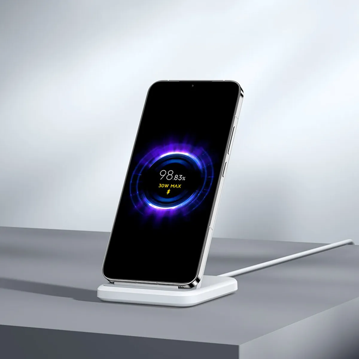 XIAOMI - Cargador inalambrico Xiaomi 30W Carga Rapida - Blanco