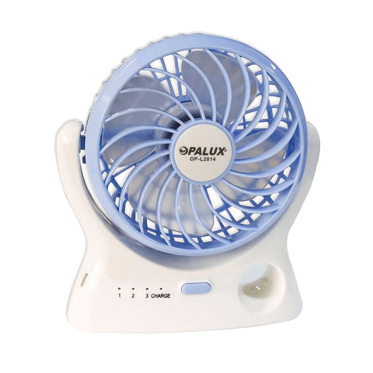 OPALUX - Ventilador Recargable 360° Usb 3 Velocidades