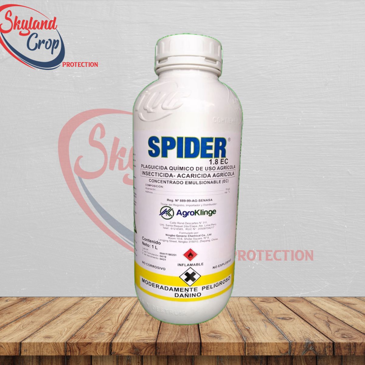 GENERICO - SPIDER 1.8EC 1L INSECTICIDA-ACARICIDA  AGRÍCOLA
