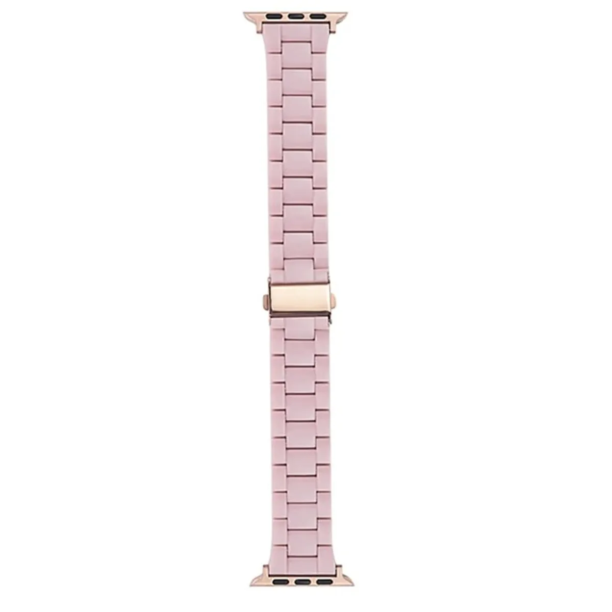 GENERICO - Correa Para Applewatch Y Watch Resina Eslabones 42-44-45-49mm Rosa