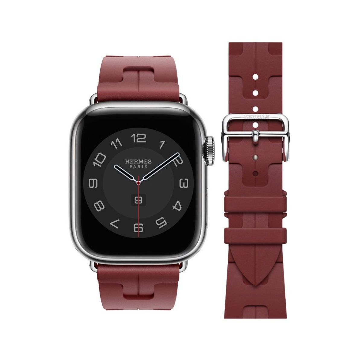 GENERICO - Correa Para Applewatch Y Watch Hermès 42-44-45-49mm Vino