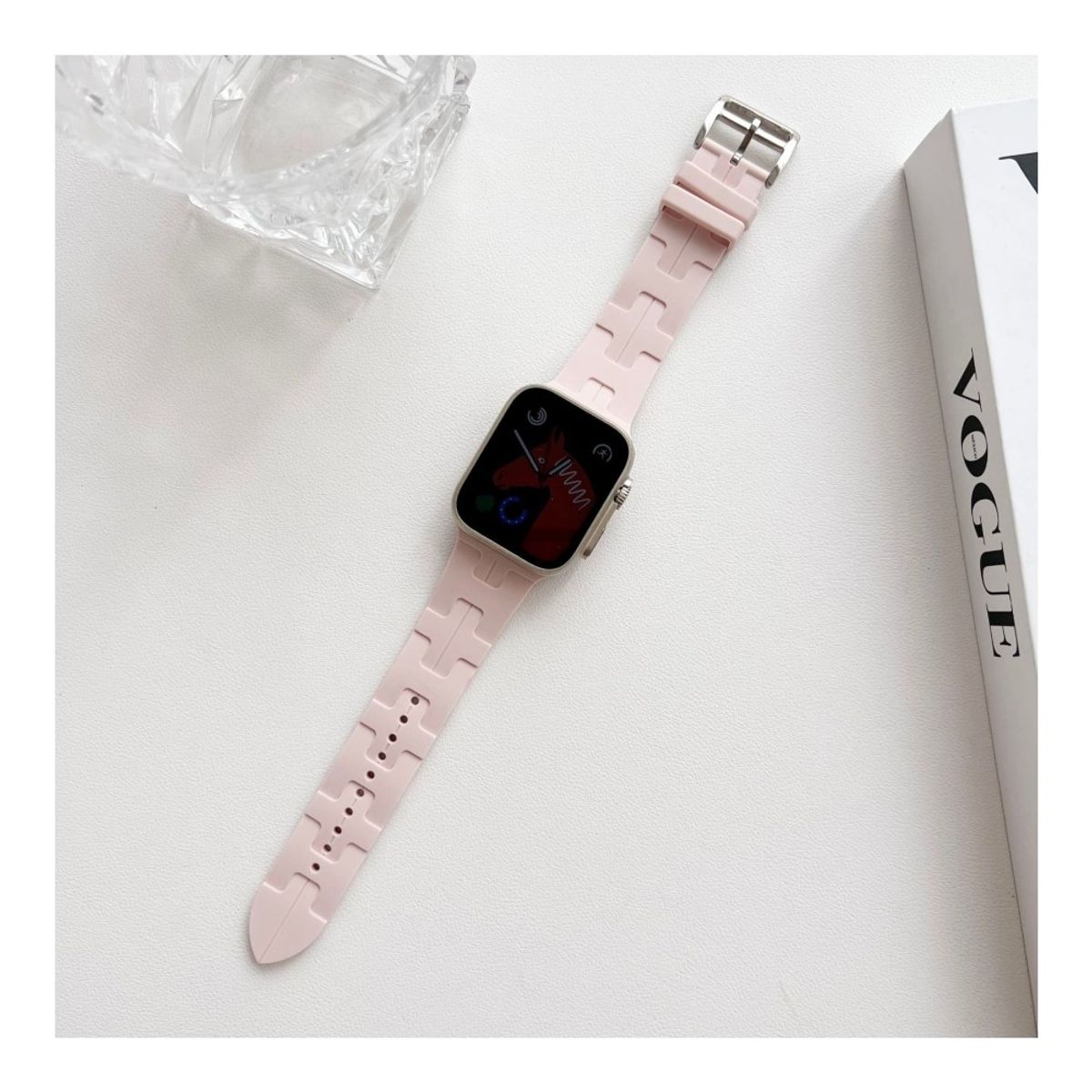 GENERICO - Correa Para Applewatch Y Watch Hermès 38-40-41mm Rosa