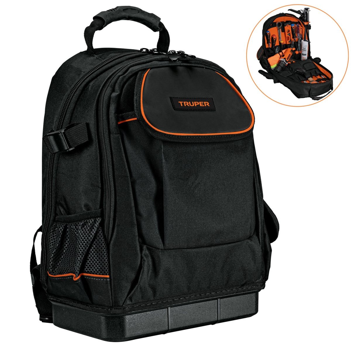 TRUPER - Mochila portaherramientas con 57 compartimientos, Truper