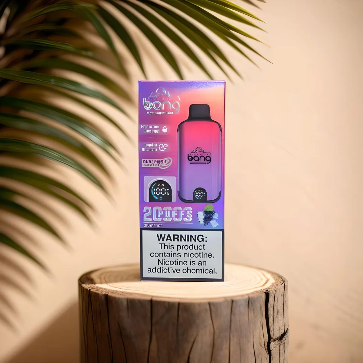 GENERICO - VAPEADOR BANG GRAPE ICE DE 20000 PUFFS