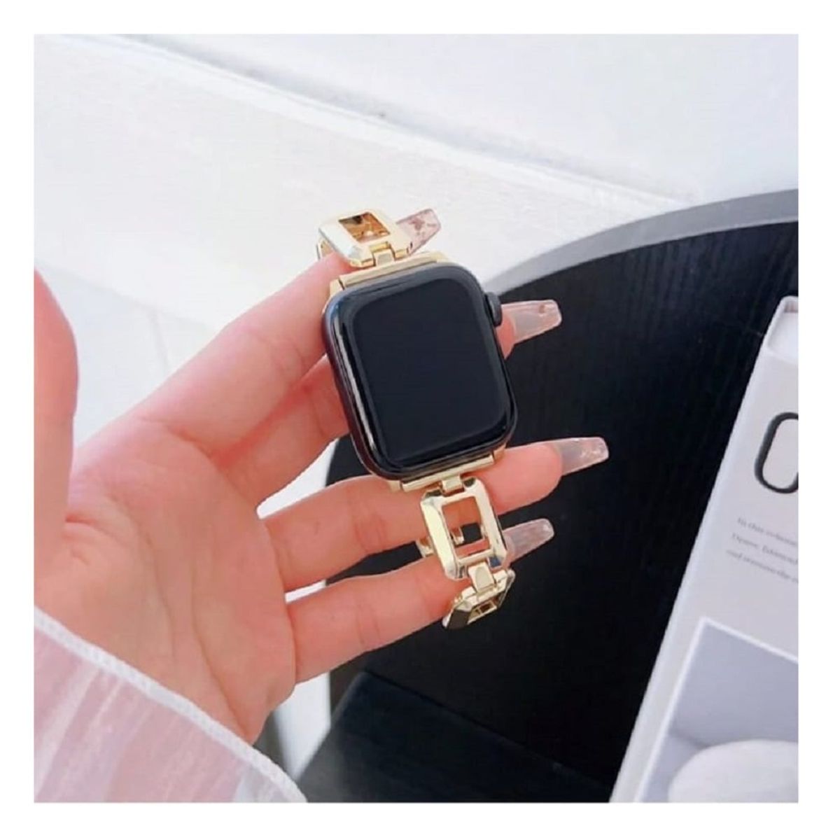 GENERICO - Correa Para Applewatch Y Watch Chic Steel 38-40-41mm Dorado