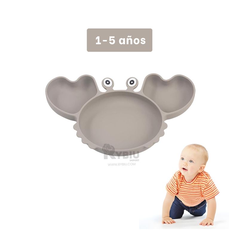 RYBIU IMPORT - Tazon Ligeros para Comer en Plomo Y+Regalo Agendita