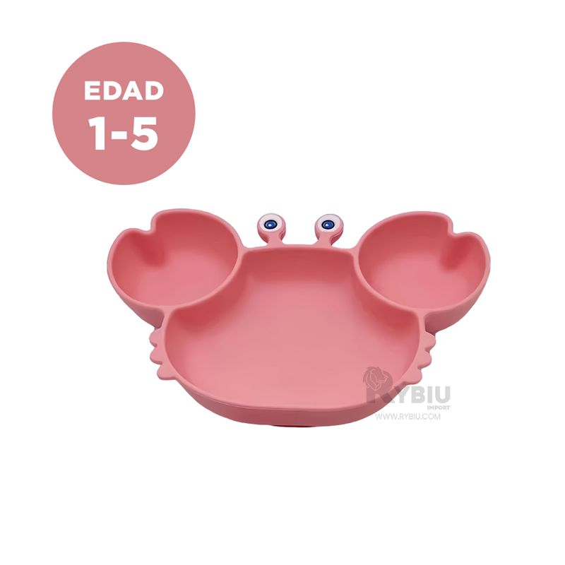 RYBIU IMPORT - Tazon Ligeros para Comer Rosado Oscuro Y+Regalo Agendita