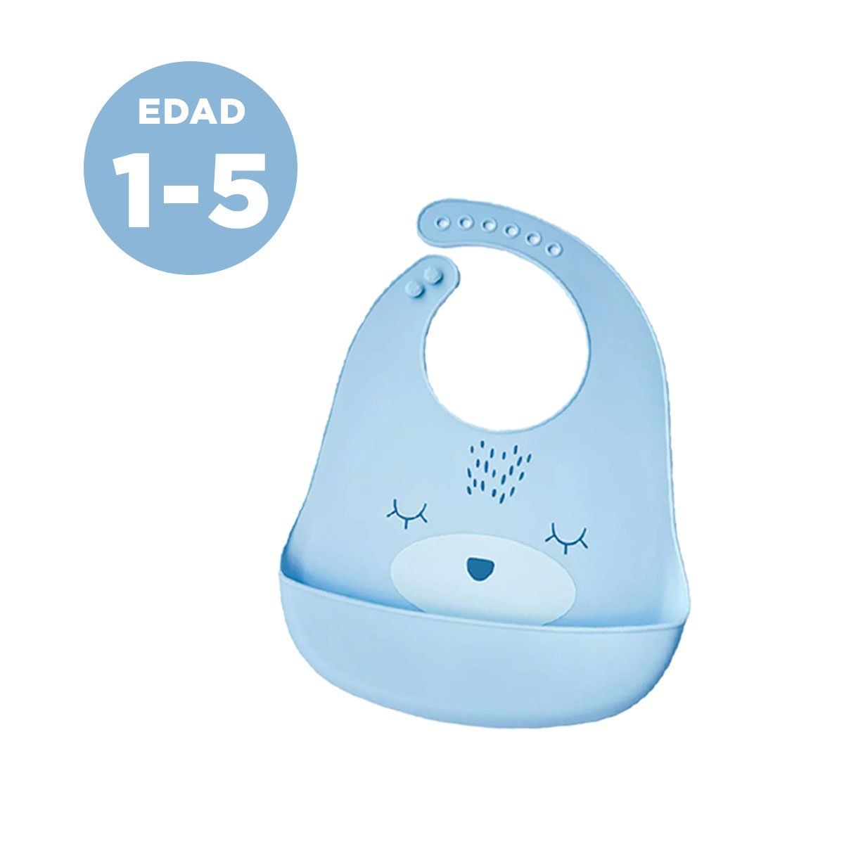 RYBIU IMPORT - Mandil Resistente para Bebe Celeste Y+Envoltorio de Regalo