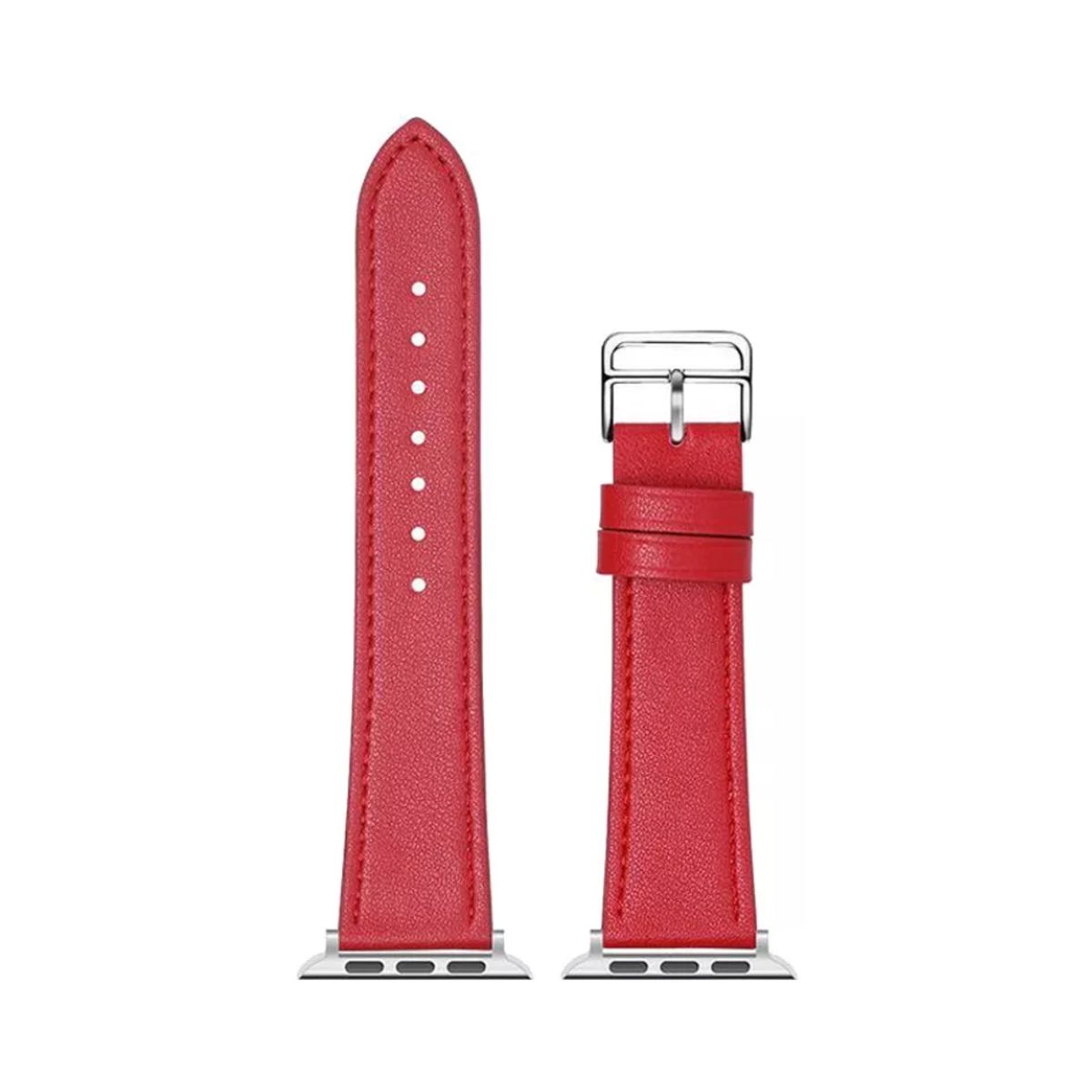 GENERICO - Correa Para Applewatch Y Watch Cuero NCO 38-40-41mm Rojo