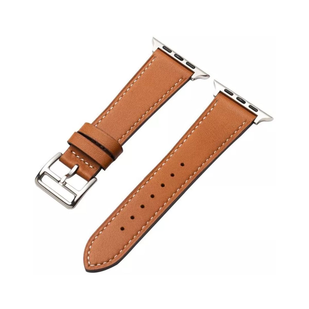 GENERICO - Correa Para Applewatch Y Watch Cuero NCO 38-40-41mm Marron Claro