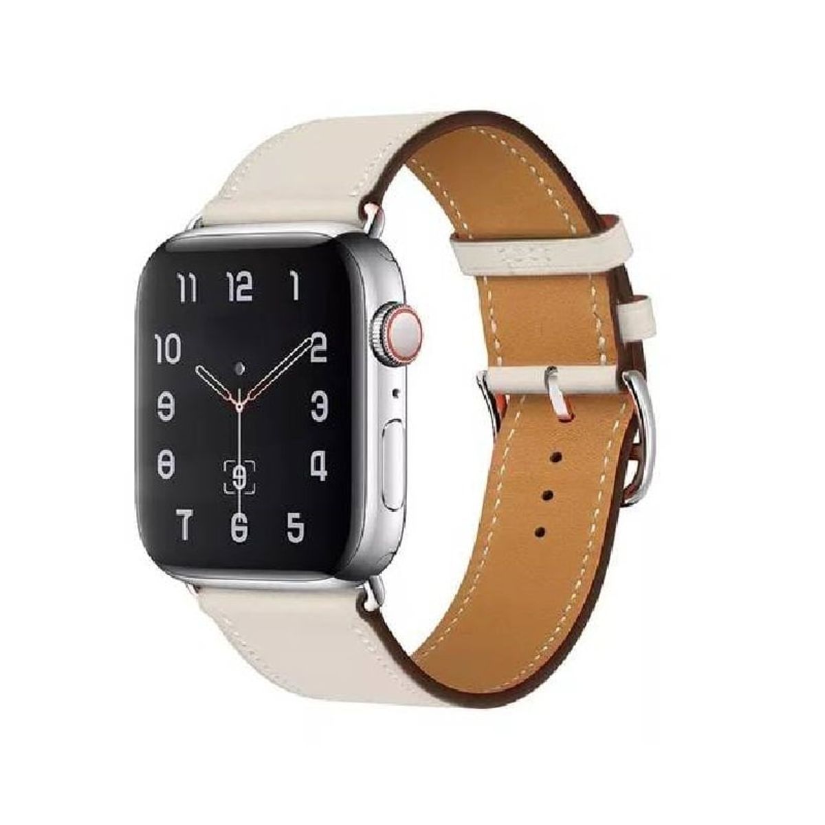GENERICO - Correa Para Applewatch Y Watch Cuero NCO 38-40-41mm Beige