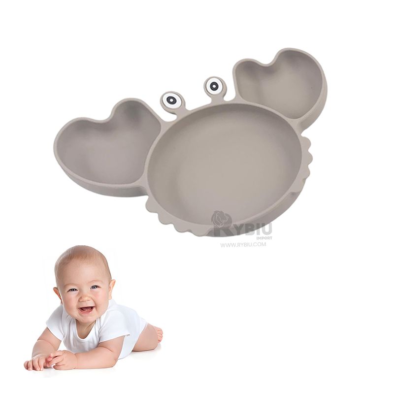 GENERICO - Plato para Food Ergonomico en Plomo Y+Papel de Regalo