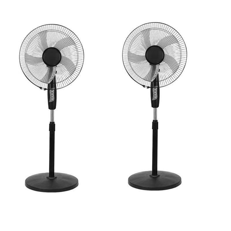 GENERICO - Ventilador de piso 3 velocidades Negro