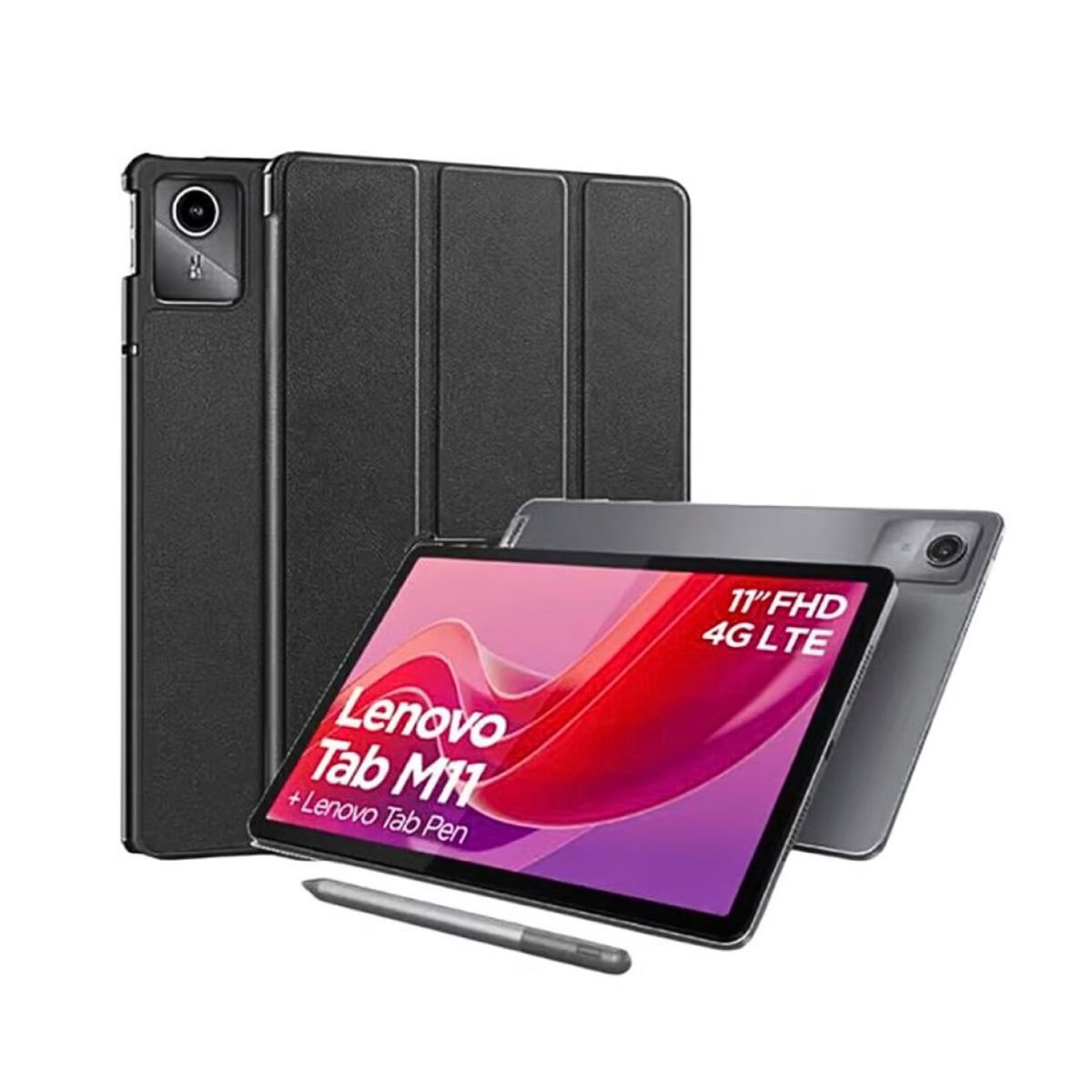 LENOVO - Tablet Lenovo Tab M11 11” 4G LTE 8GB 128GB Lapiz y Funda TB330XU
