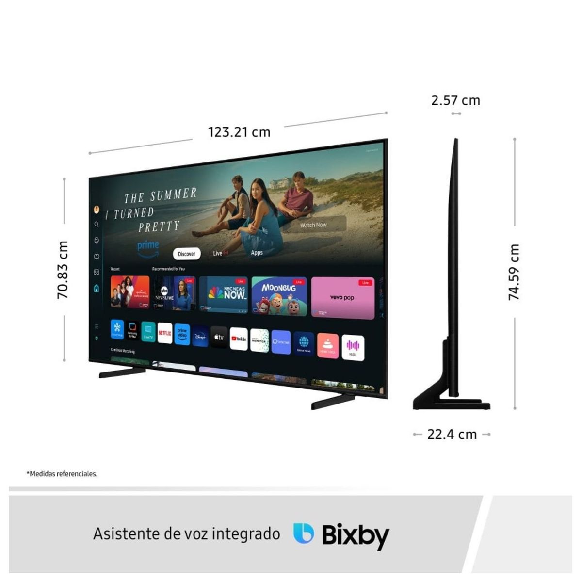 SAMSUNG - Televisor Samsung QLED Tizen OS Smart Tv 55 4K QN55Q60DAGXPE