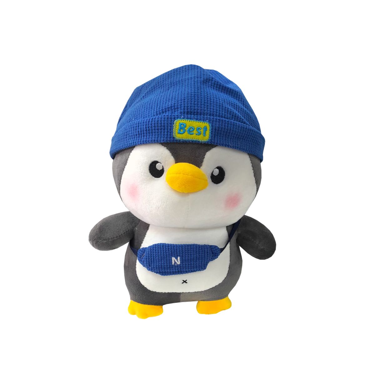 GENERICO - Peluche Pinguino con Morral Best Azul 25 cm
