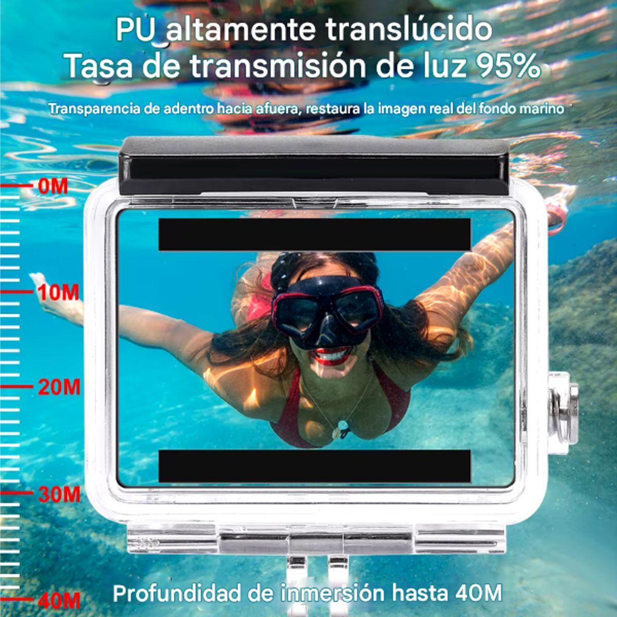 SHOOT - Funda impermeable para Gopro Hero 3 + 4