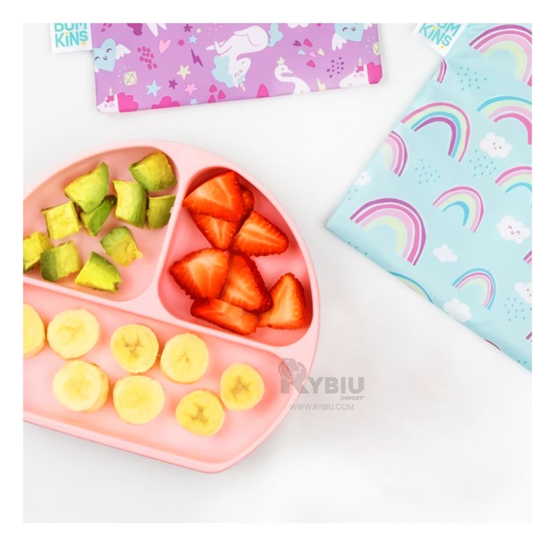 RYBIU IMPORT - Plato de Bebe Segura en Color Rosado Y+Regalo Agendita