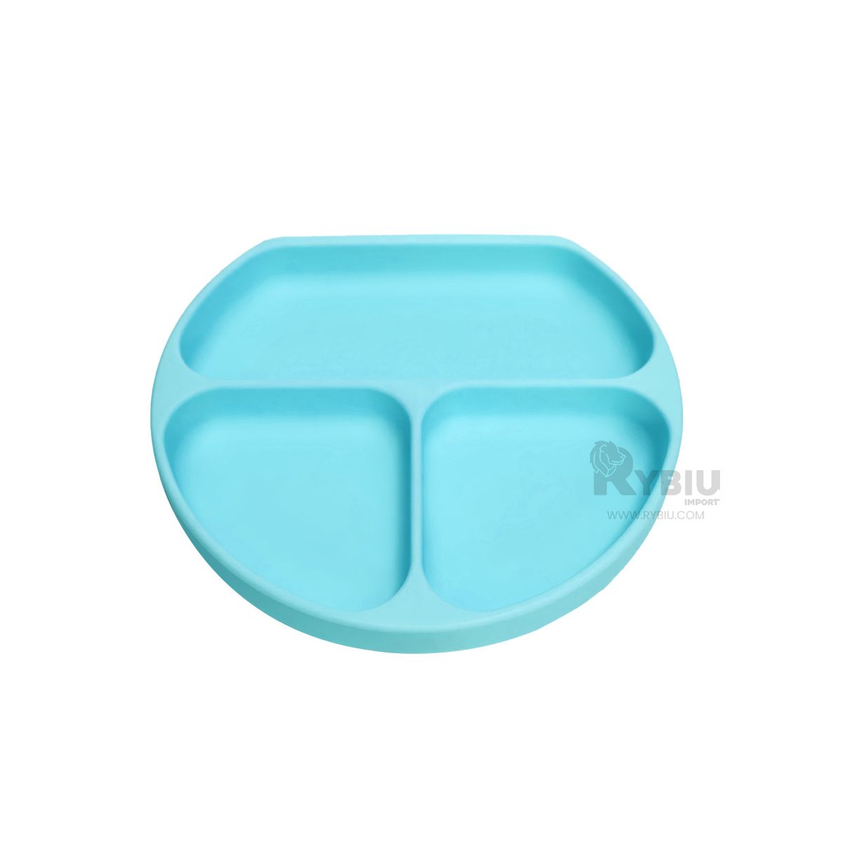 RYBIU IMPORT - Plato de Bebe Seguro en Color Celeste Y+Regalo Agendita