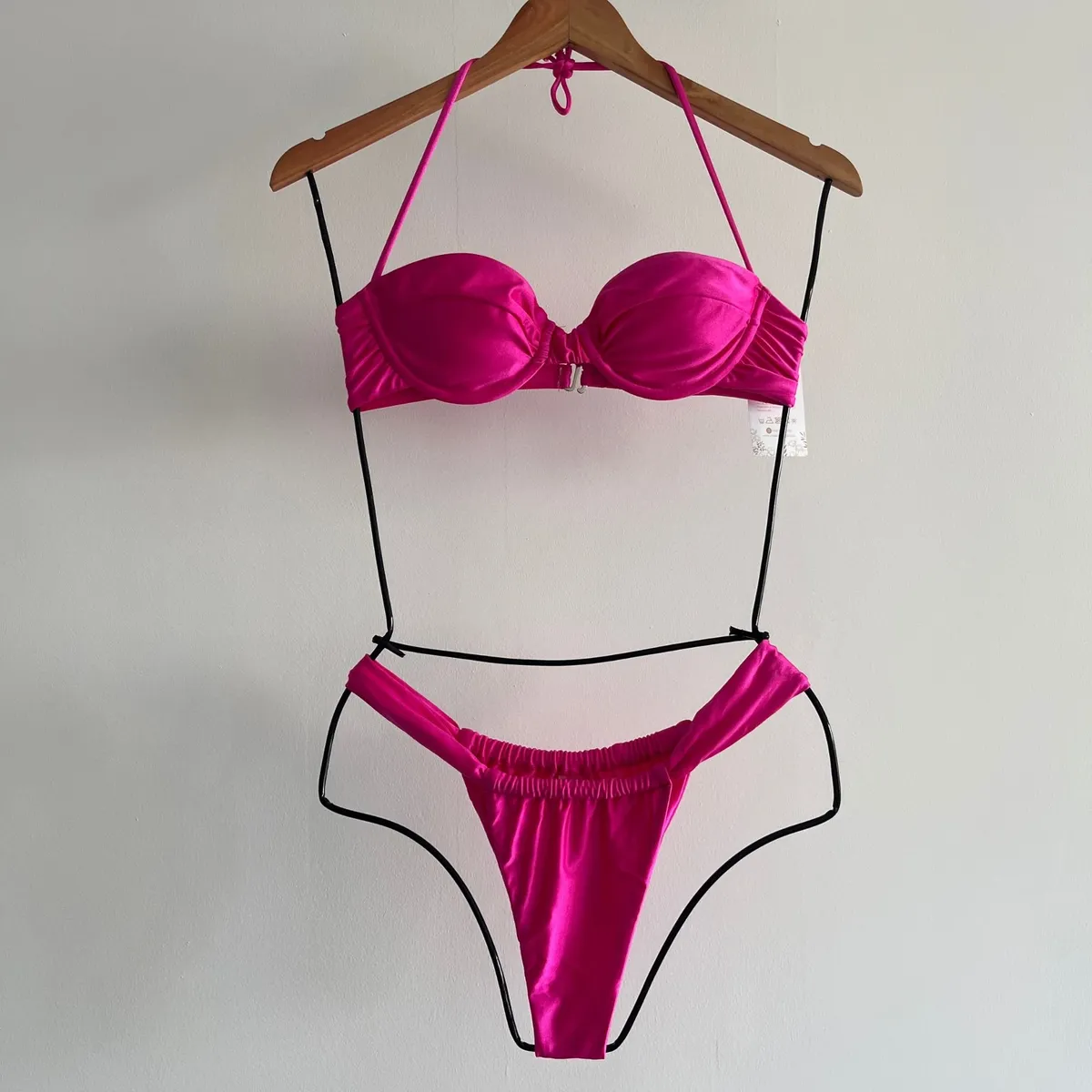 MAJA - Bikini Lycra Americana Brillante Cerdeña Rosado