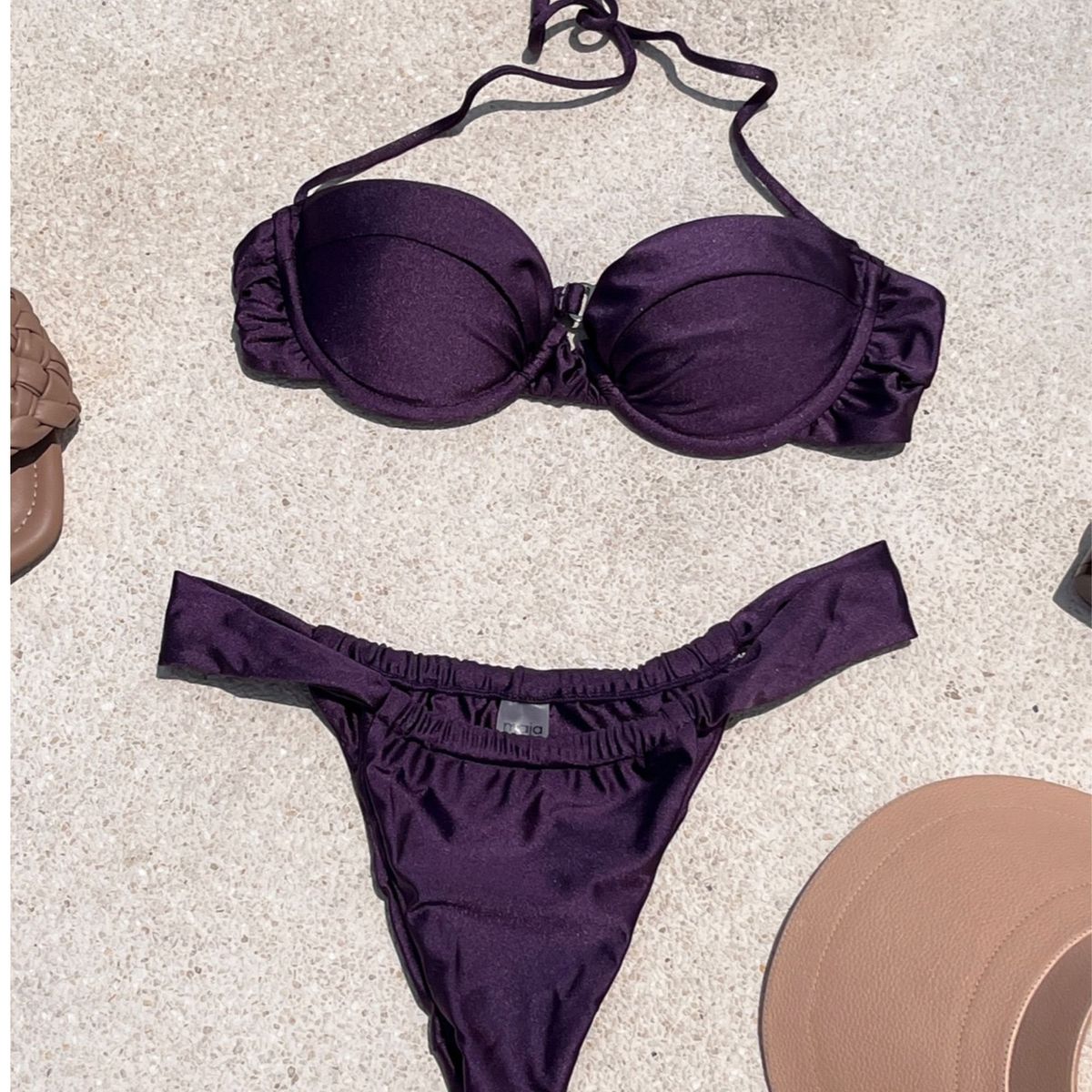 MAJA - Bikini Lycra Americana Brillante Cerdeña Morado