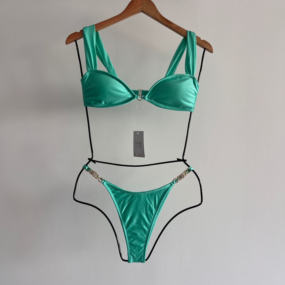 MAJA - Bikini Lycra Americana Brillante Bali Verde