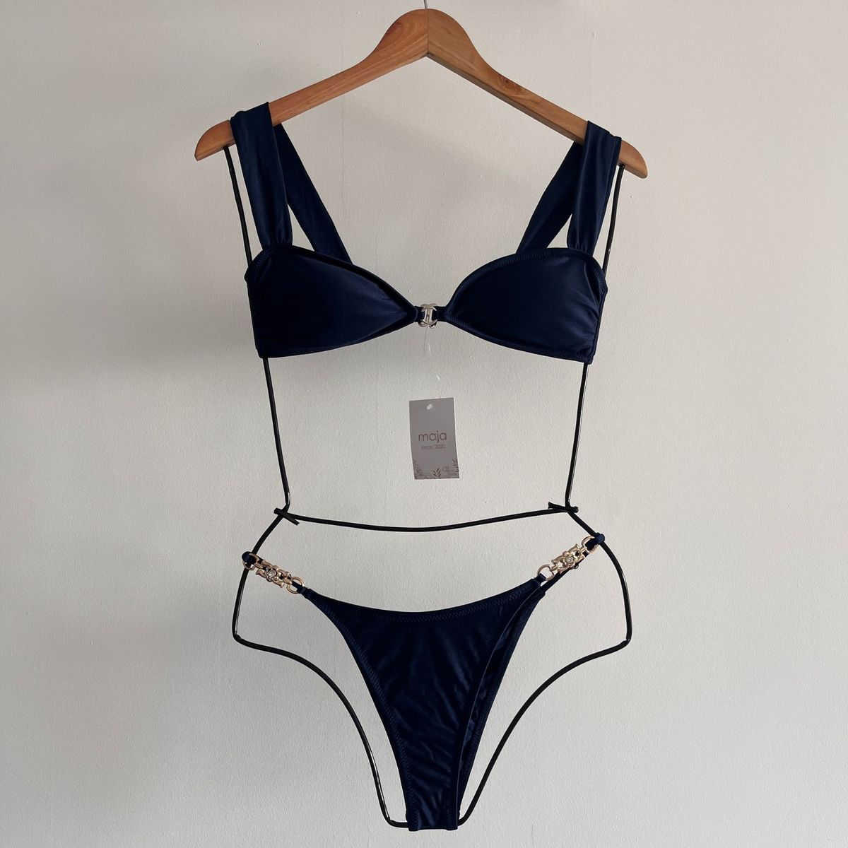 MAJA - Bikini Lycra Americana Brillante Bali Azul