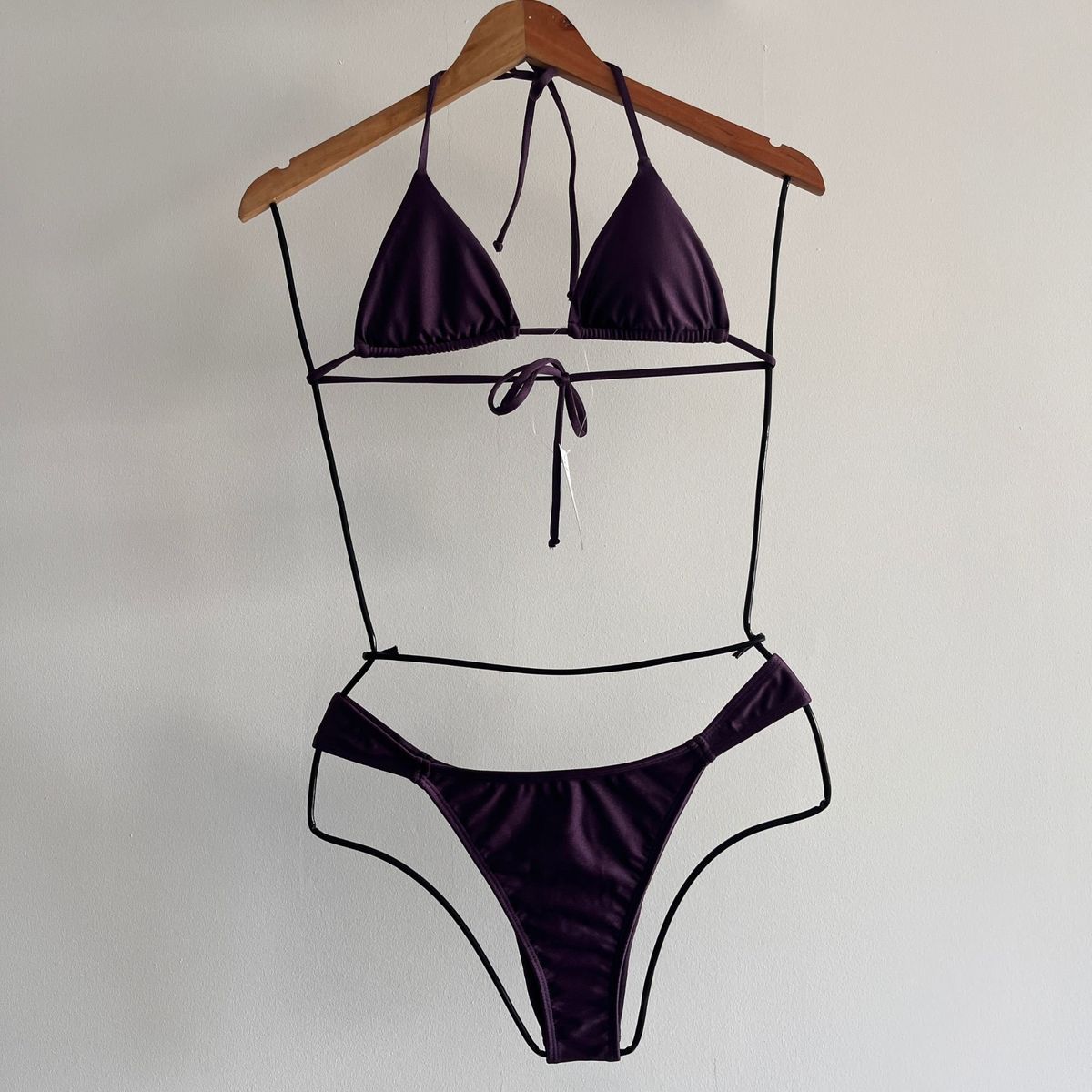 MAJA - Bikini Lycra Americana Brillante Bahamas Morado
