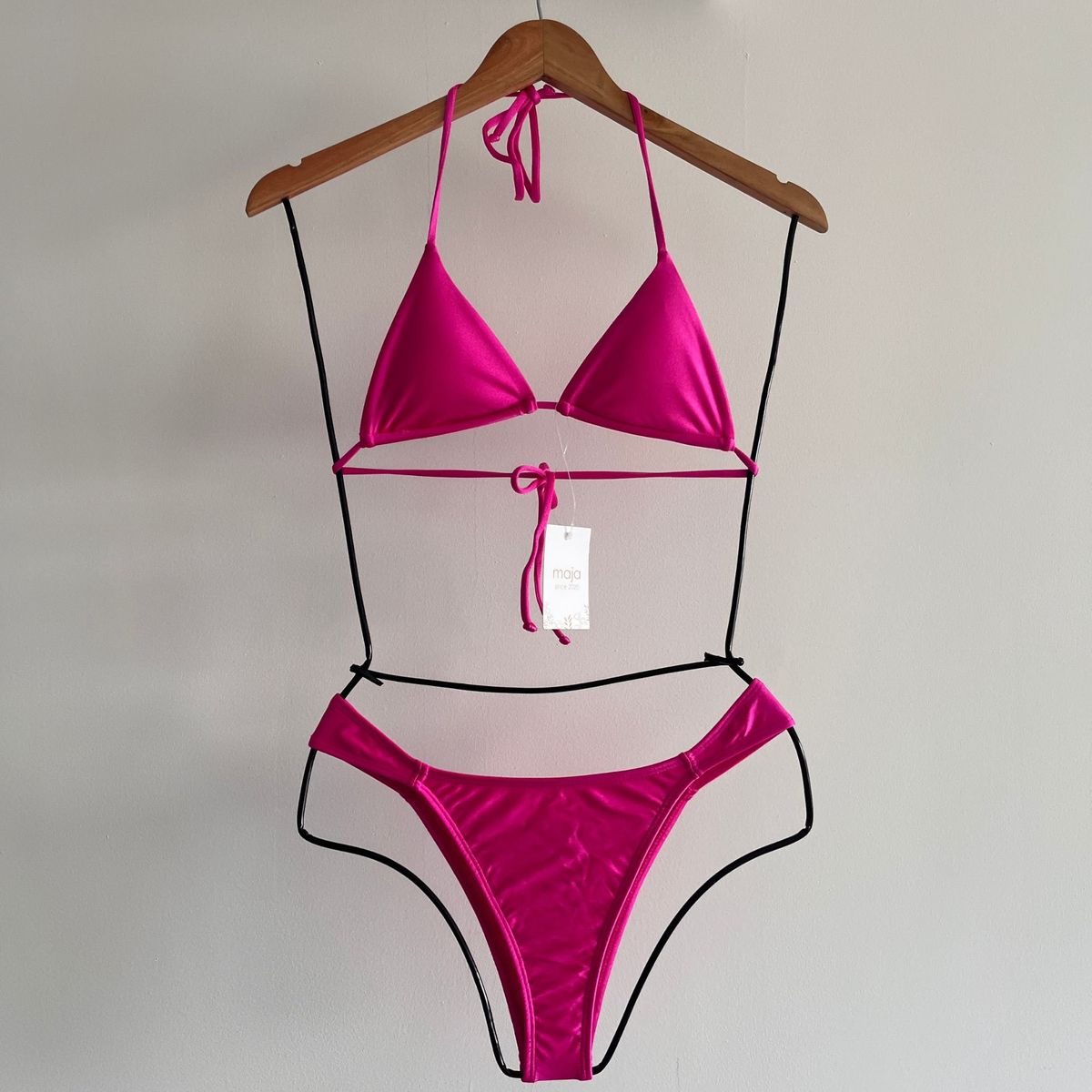MAJA - Bikini Lycra Americana Brillante Bahamas Rosado