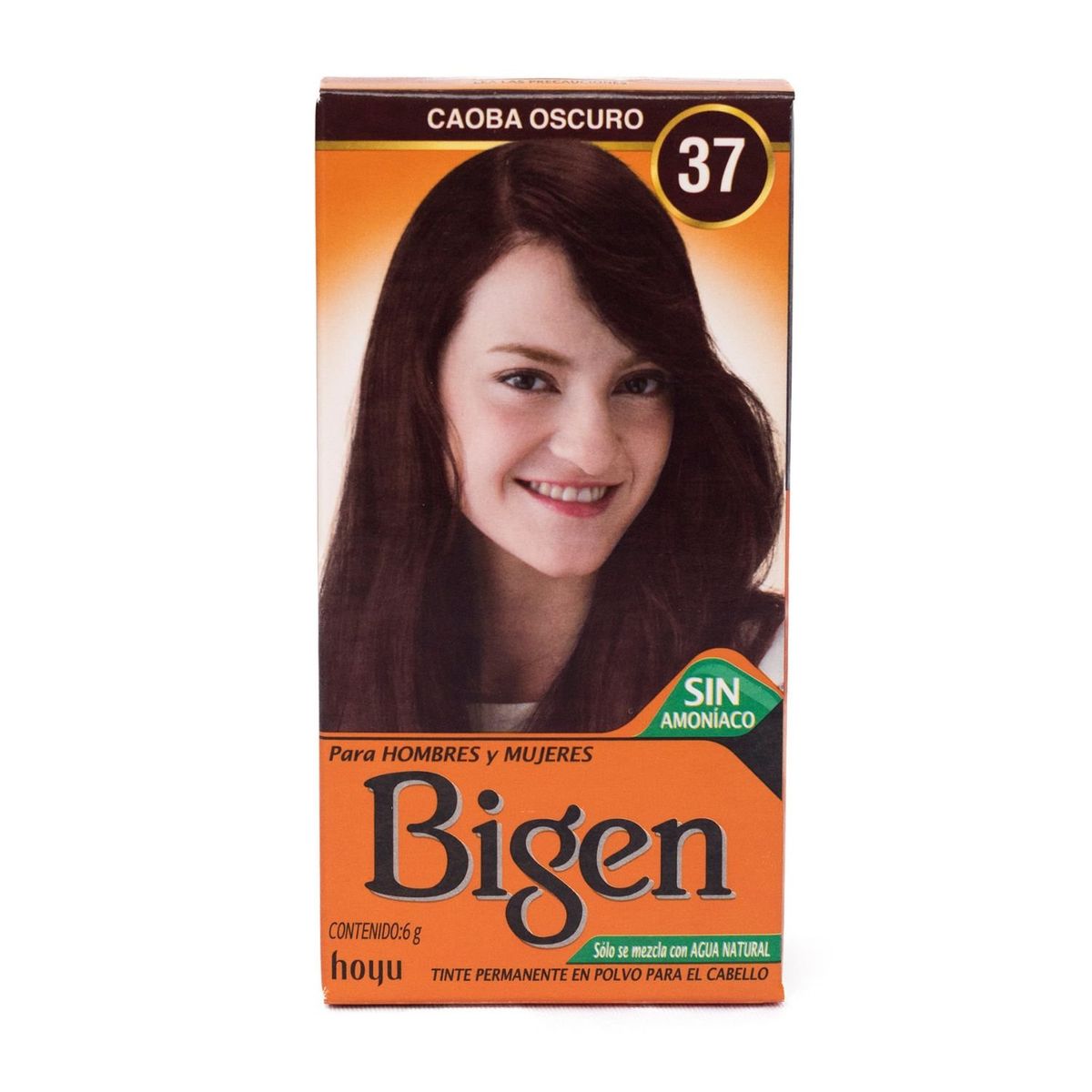 BIGEN - Tinte de Cabello en Polvo Bigen Caoba Oscuro 37 Sin amoníaco