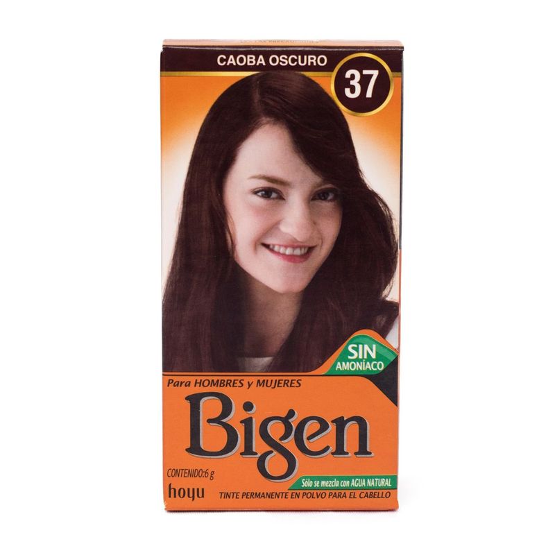 BIGEN - Tinte de Cabello en Polvo Bigen Caoba Oscuro 37 Sin amoníaco