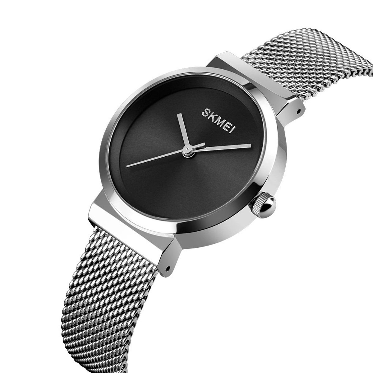 SKMEI - RELOJ SKMEI 1595 PLATEADO CORREA ACERO PARA MUJER