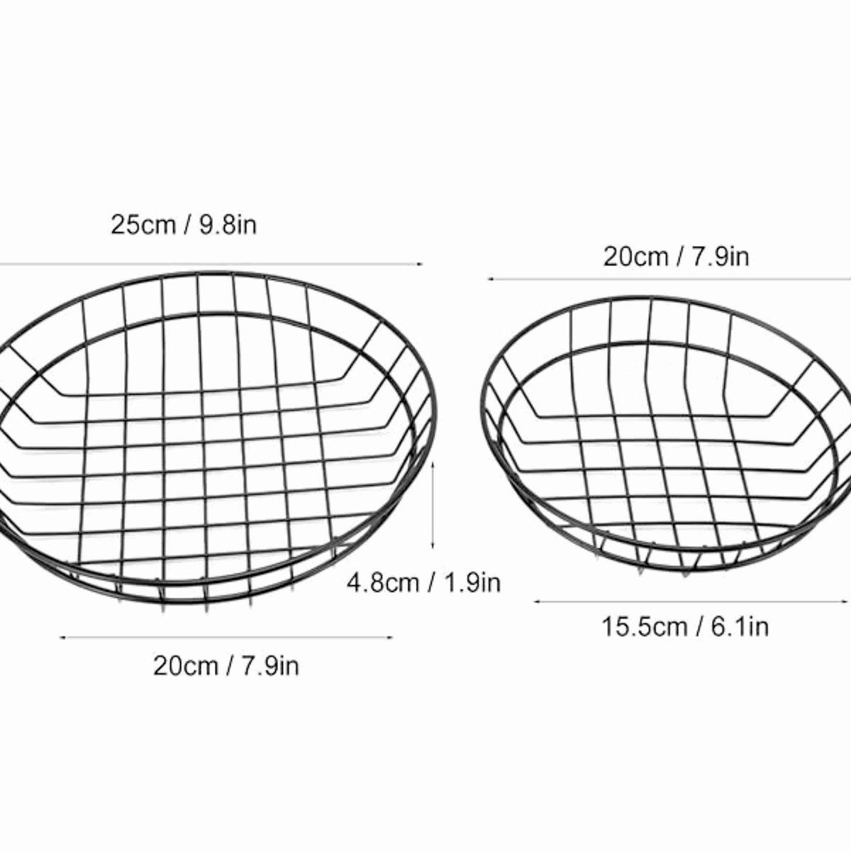 GENERICO - Pack Cesta Para Papas Fritas para el Hogar para el Restaurante